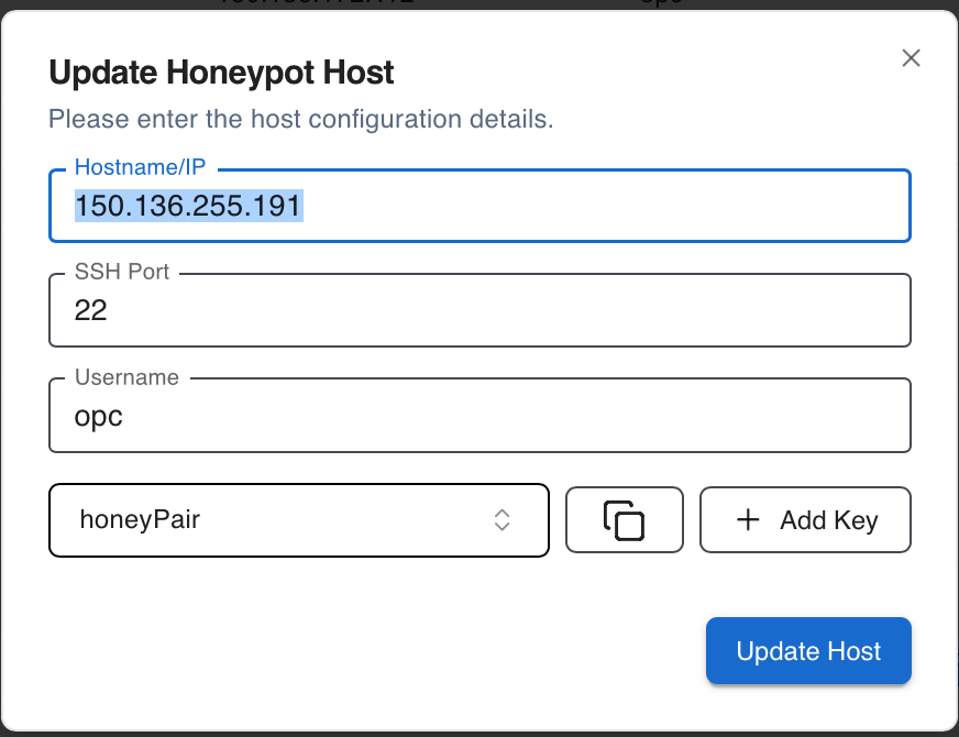 Honeypot Show Page